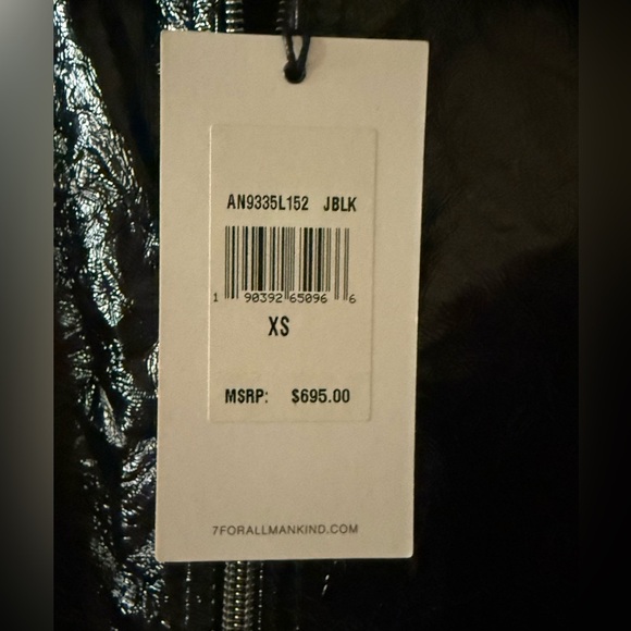 7 For All Man Kind Genuine Black Lamb Bomber Jacket w/removable fur collar NWT - Picture 7 of 16